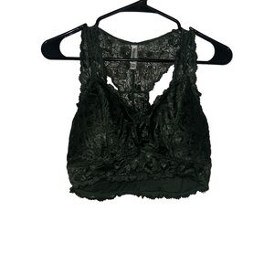 NWOT Zenana Outfitters Lace Bralette in Forest Green